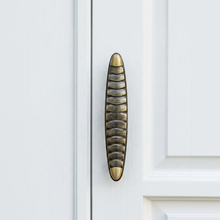 Oval Solid Brass Cabinet Handle – Brass wardrobe handles — view 3