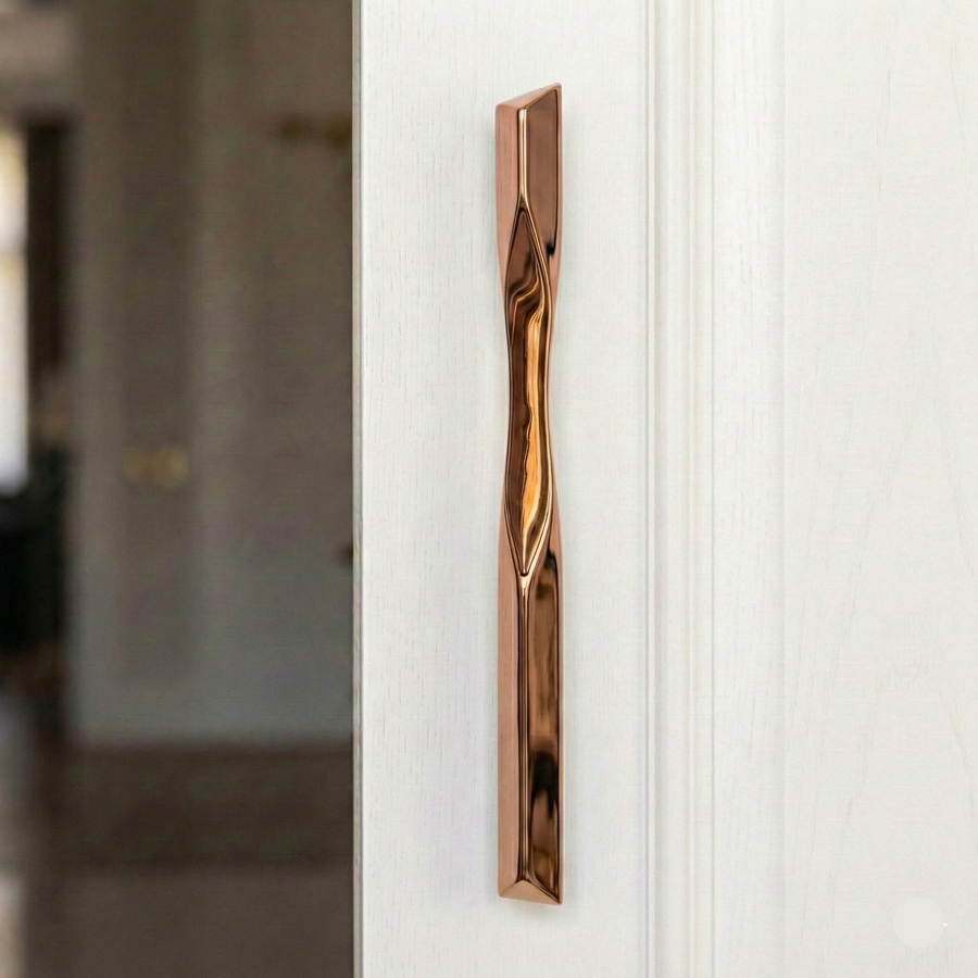 Pyramid Geometric Brass Door Handle – Brass handles — view 4