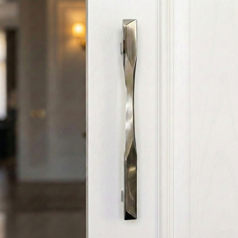 Pyramid Geometric Brass Door Handle – Brass handles — view 5