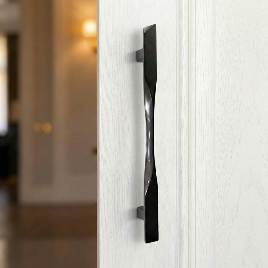 Pyramid Geometric Brass Door Handle – Brass handles — view 6