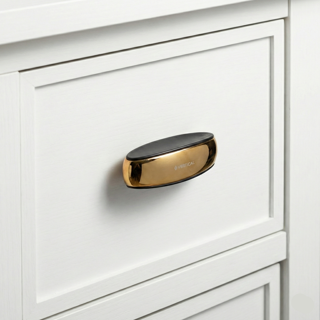 Duo-Finish Flat Bar Knob – Zinc Knob