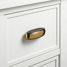 Duo-Finish Flat Bar Knob – Zinc Knob — view 3