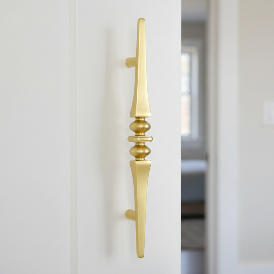 Sintra Iridescent Linear Handle in Matte Gold – aluminium wardrobe handle