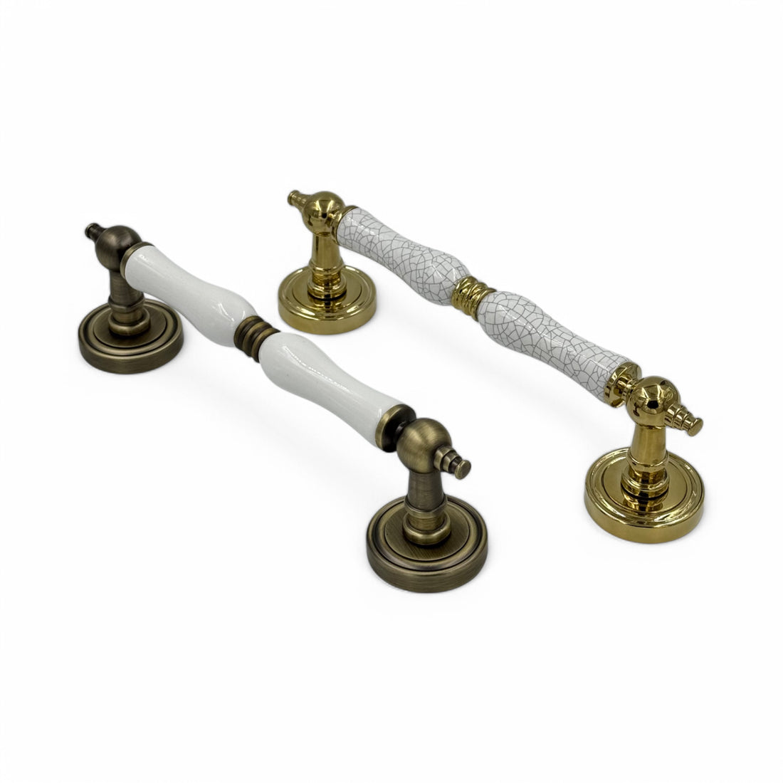 Ardenza Plate Lever Mortise Set – Ceramic Pull Handles