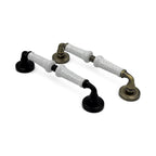Nocturne Plate Lever Mortise Set – Ceramic Pull Handles
