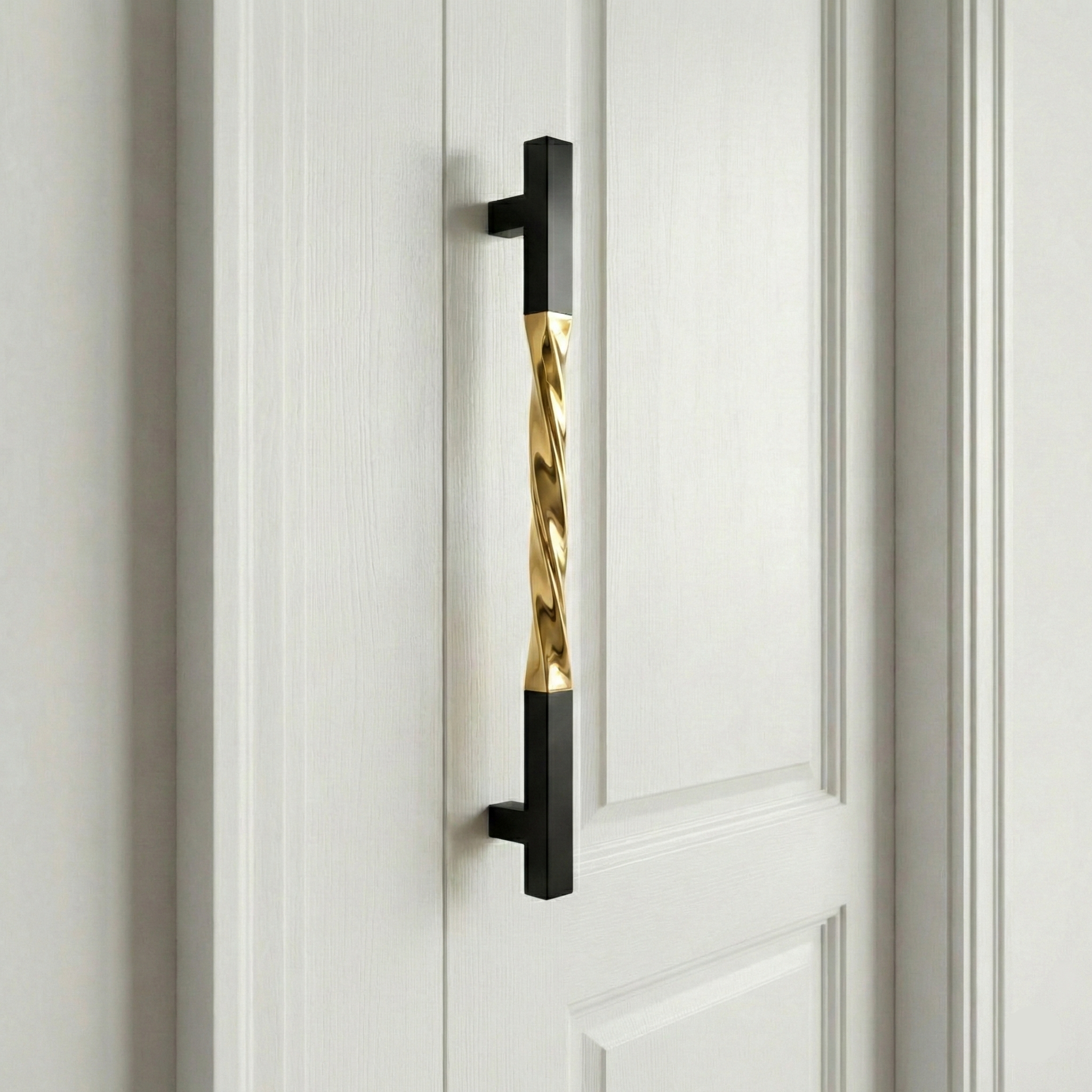 Twig Sculptural Brass Door Handle – Brass handles