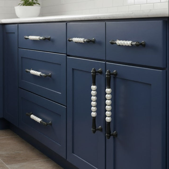 Bellora Curved Dome Bar Handle – Ceramic drawer handle — view 7