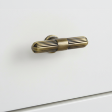 Linea T-Bar Cabinet Handle – Zinc drawer handle — view 1