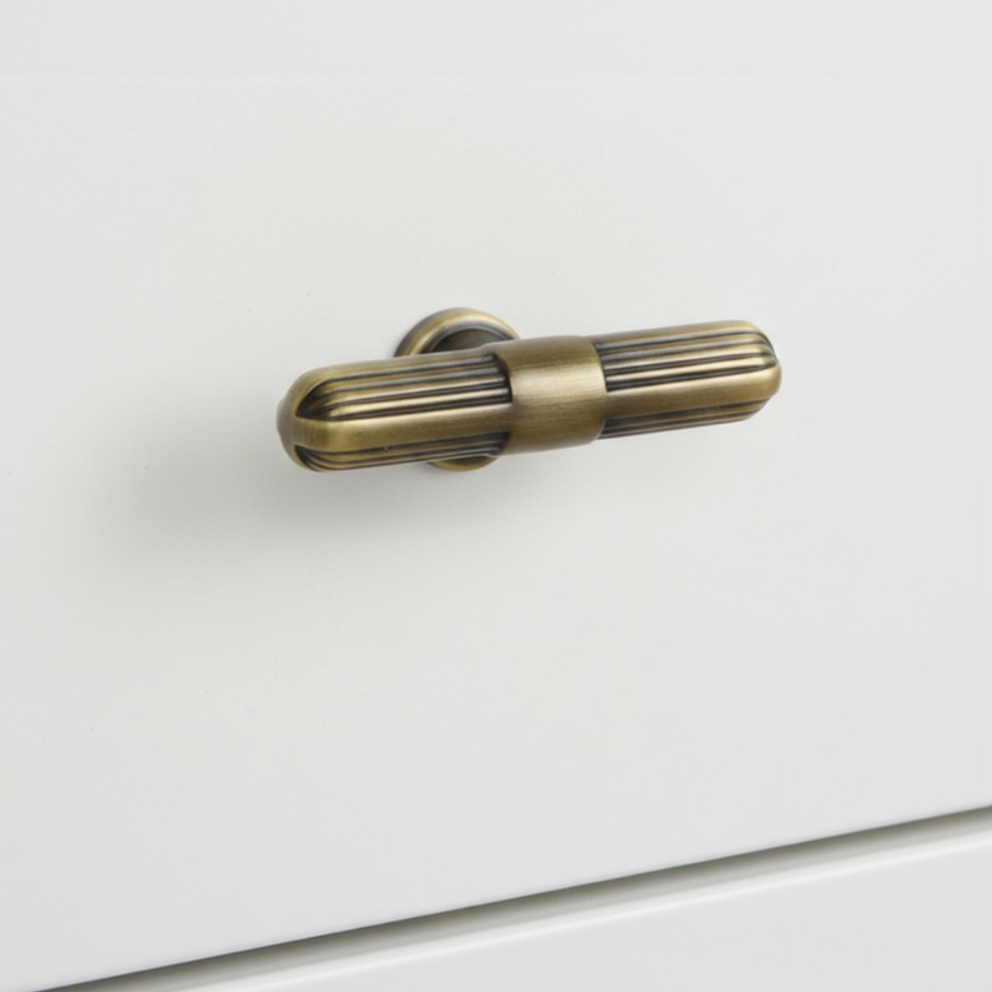 Linea T-Bar Cabinet Handle – Zinc drawer handle