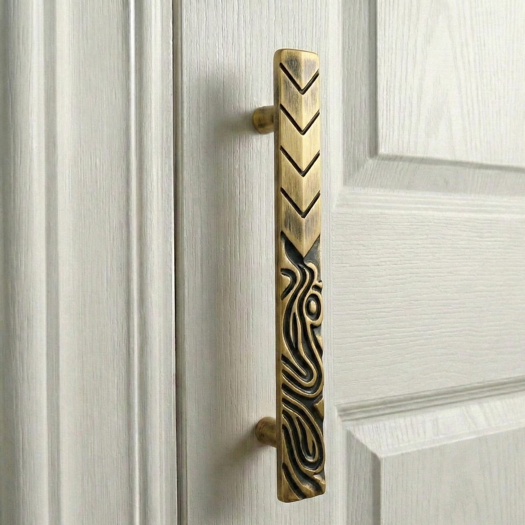 Water Flow Brass Door Handle – Brass handles