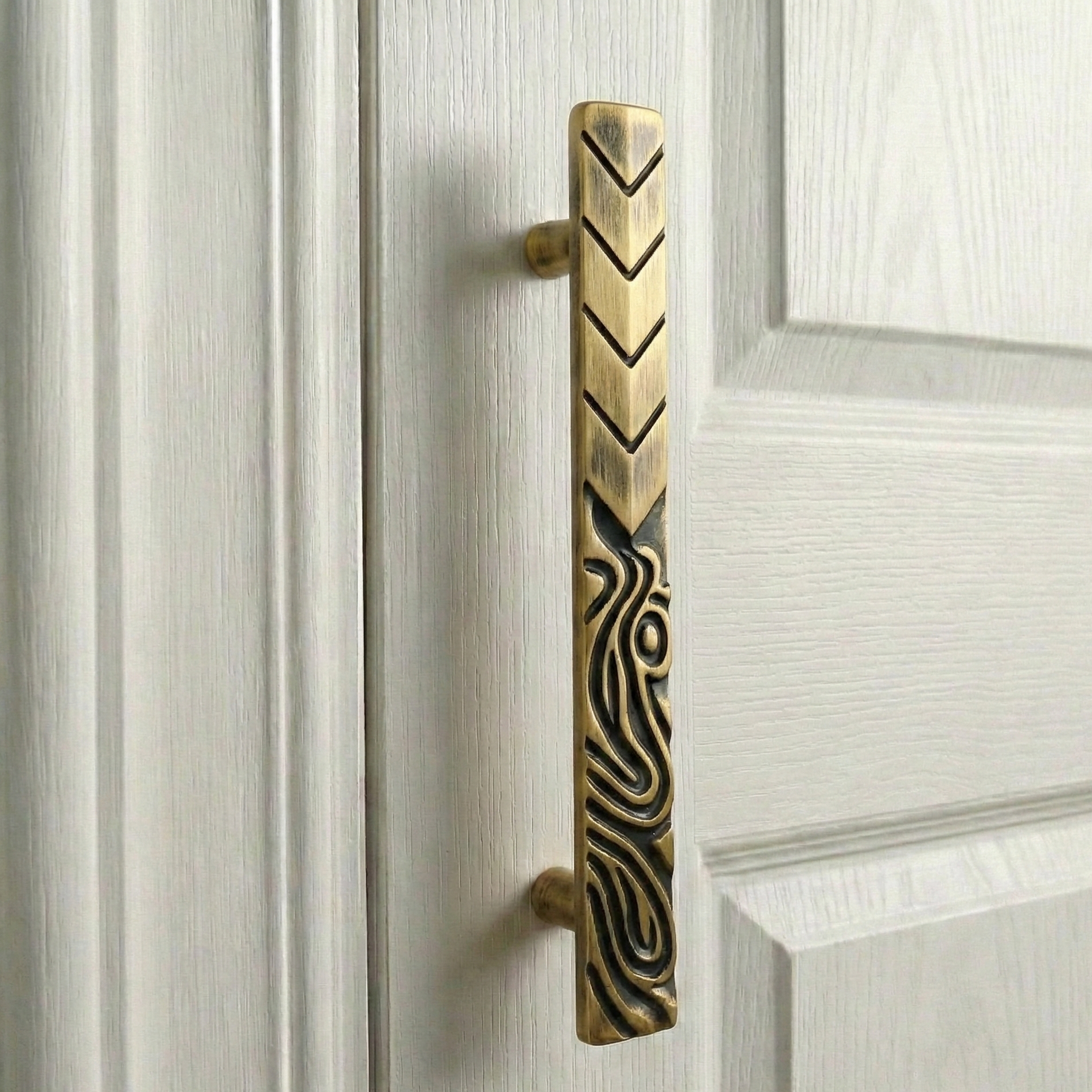 Water Flow Brass Door Handle – Brass handles