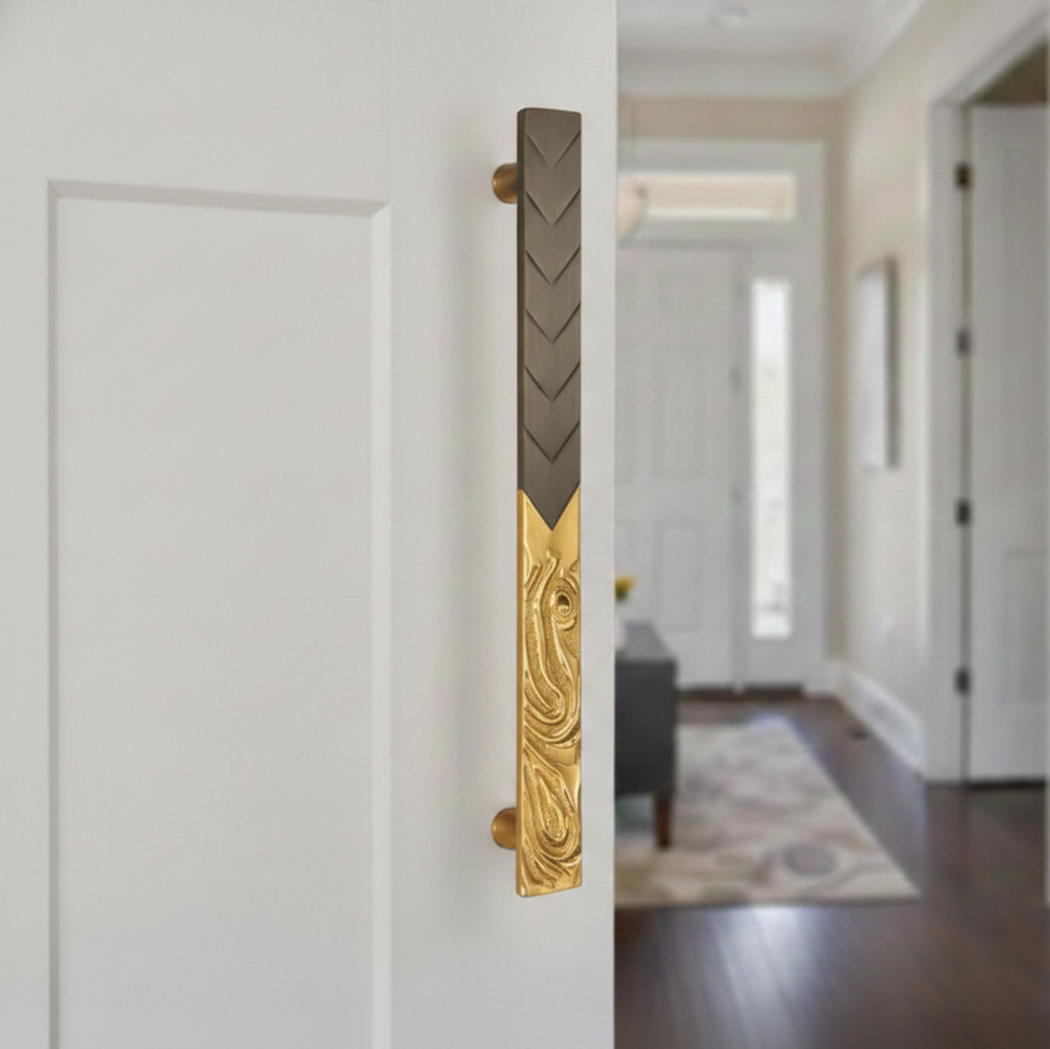 Water Flow Brass Door Handle – Brass handles