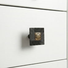 Square Solid Brass Push Plate – Brass Knob — view 1