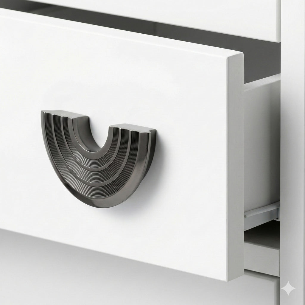 Semi-Circle Solid Brass Pull – Brass wardrobe handles