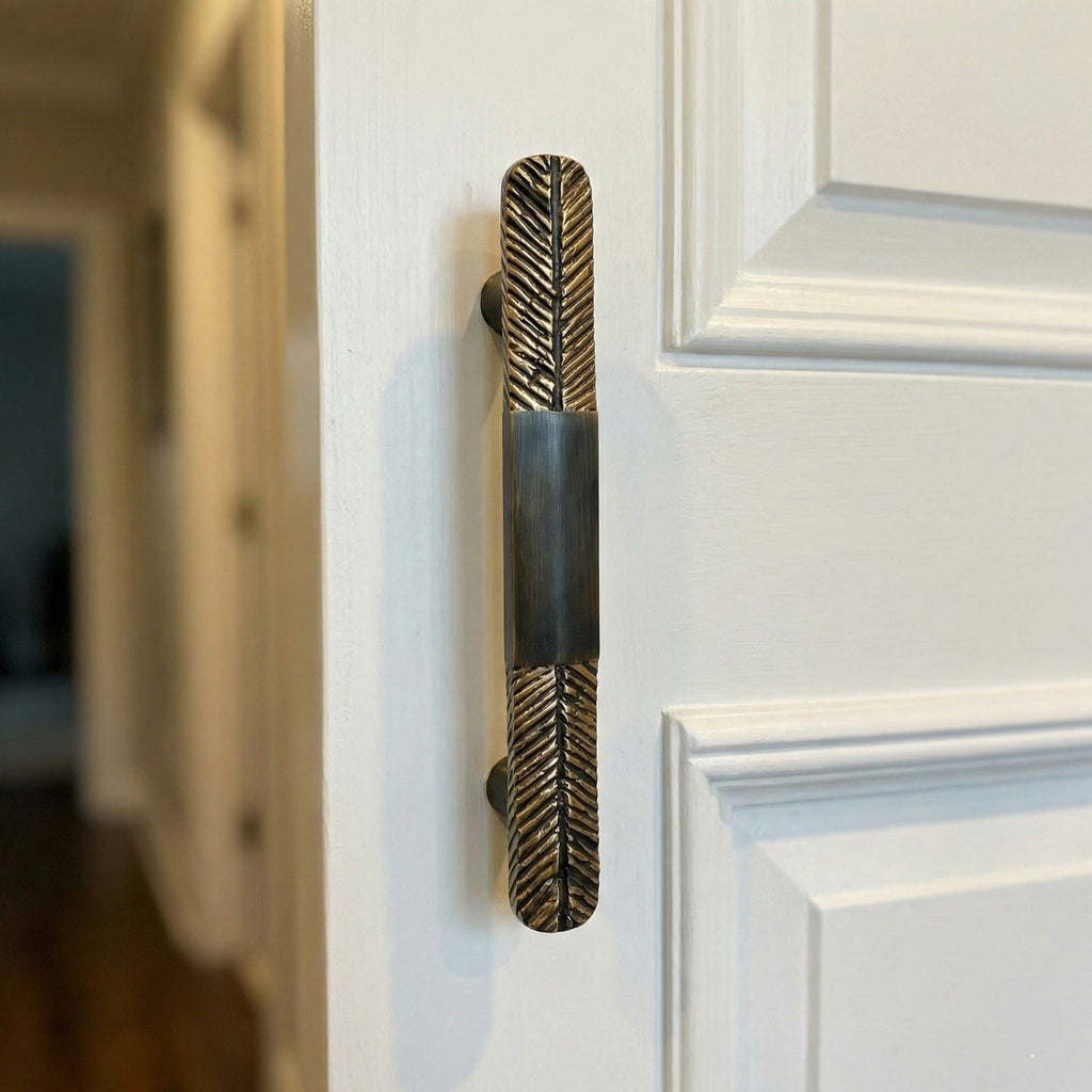 Stem Organic Brass Door Handle – Brass handles