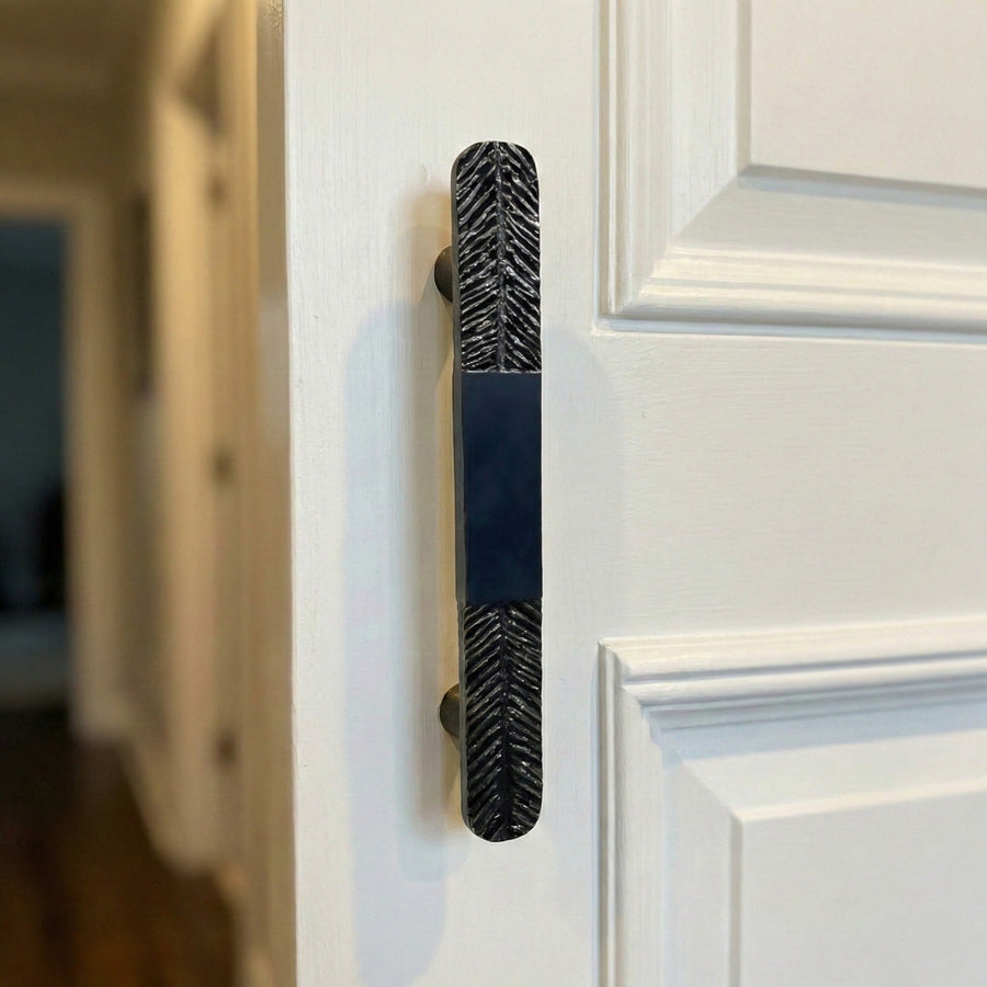 Stem Organic Brass Door Handle – Brass handles — view 2